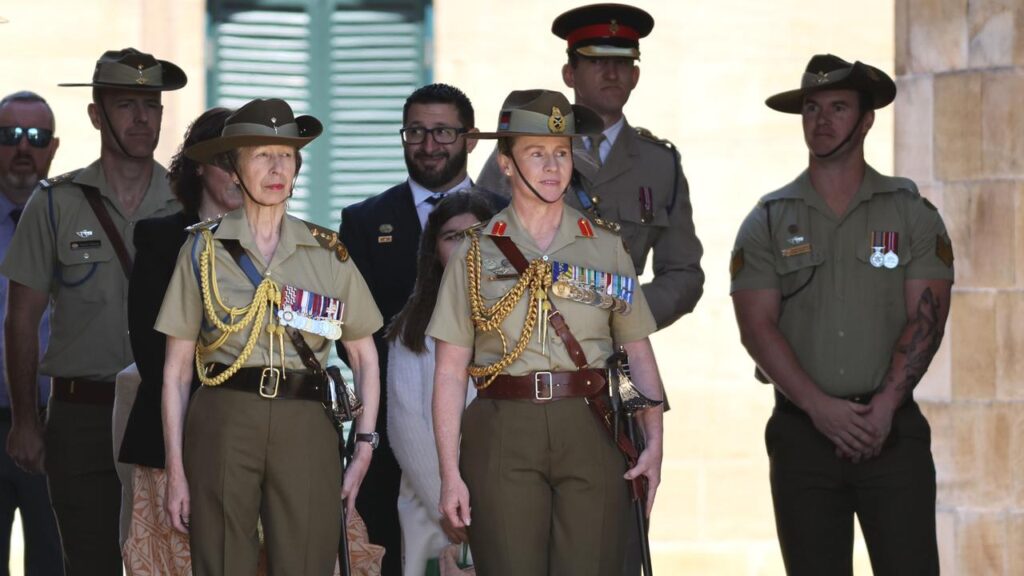 Princess Anne is visiting Australia to mark the Centenary of the Royal Australian Corps of Signals.
