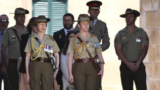 Princess Anne honours Aussie army amid royal rumblings PRINCESS ANNE VISIT