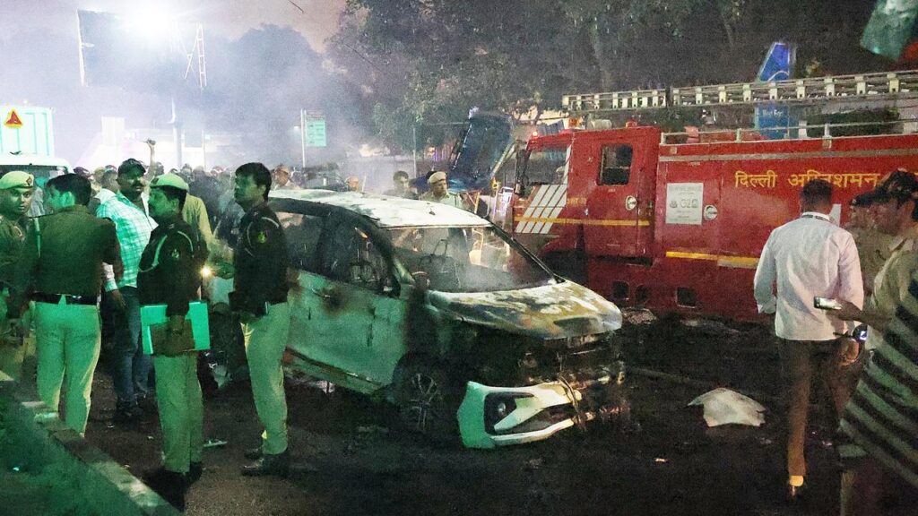 Indian authorities are investigating a deadly car blast in New Delhi.
