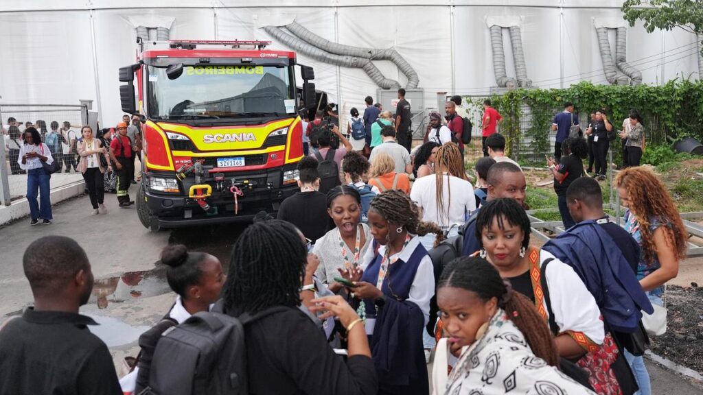 Authorities say no one was hurt after a fire broke out at the COP30 climate summit in Brazil.
