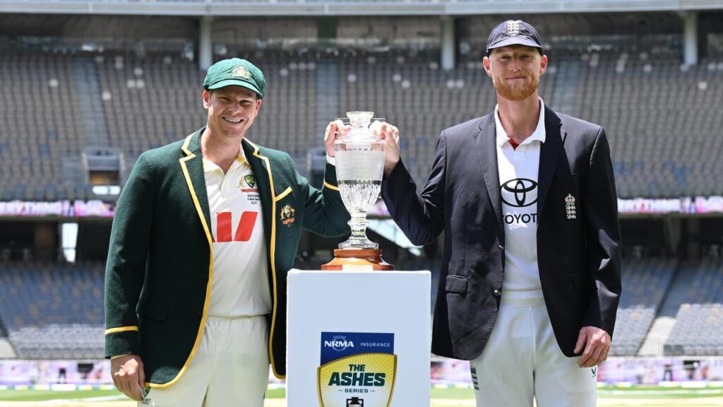 England captain Ben Stokes has won the toss and elected to bat in the first Ashes Test in Perth.

