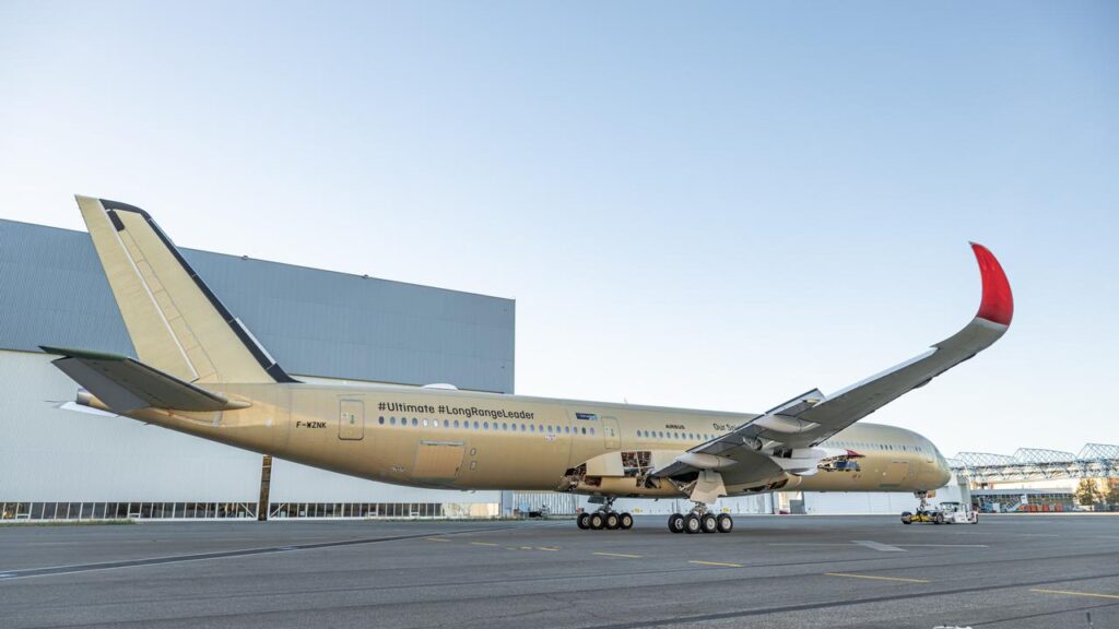 Qantas has revealed its long-haul Airbus plane that will fly direct to London and New York.
