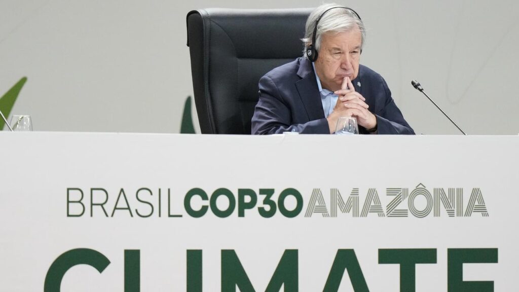 UN Chief Antonio Guterres slammed world powers who ‘remained captive to  fossil fuel interests’.
