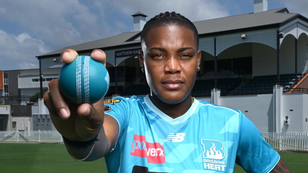 Jamaican Chinelle Henry will bring some hard hitting and handy medium pace to the Brisbane Heat.
