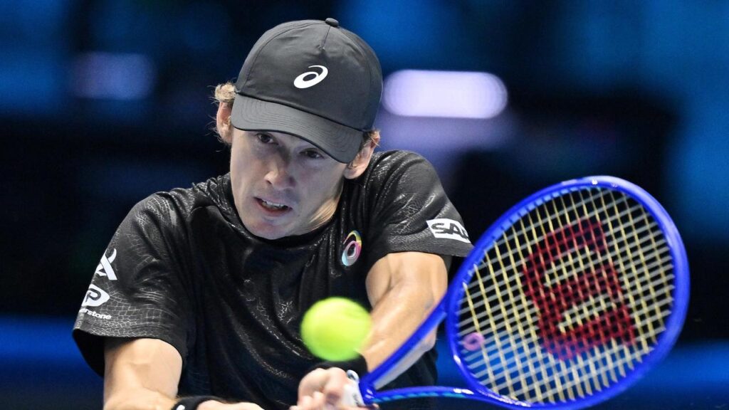 Alex De Minaur’s brilliant tennis wasn’t good enough to beat the world No.1 at the ATP Finals.
