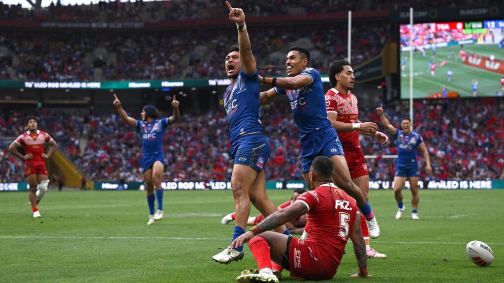 Samoa and Tonga will reprise their rivalry in Sydney at next year’s Rugby League World Cup.

