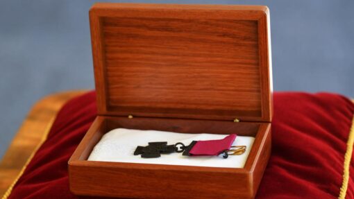 Remembrance eve glimpse of rarest bravery honour TEDDY SHEEAN INVESTITURE CEREMONY