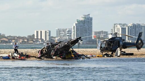 HELICOPTER COLLISION GOLD COAST