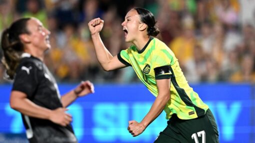 Matildas belt NZ for biggest win under Montemurro SOCCER AUSTRALIA NEW ZEALAND WOMEN