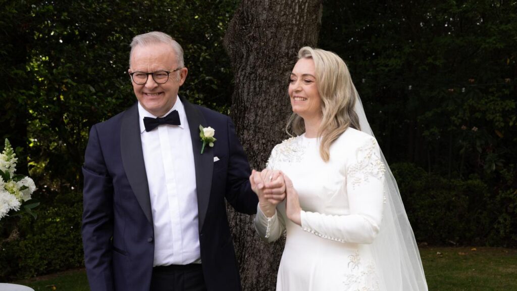 Prime Minister Anthony Albanese is the first sitting Australian head of government to wed in office.
