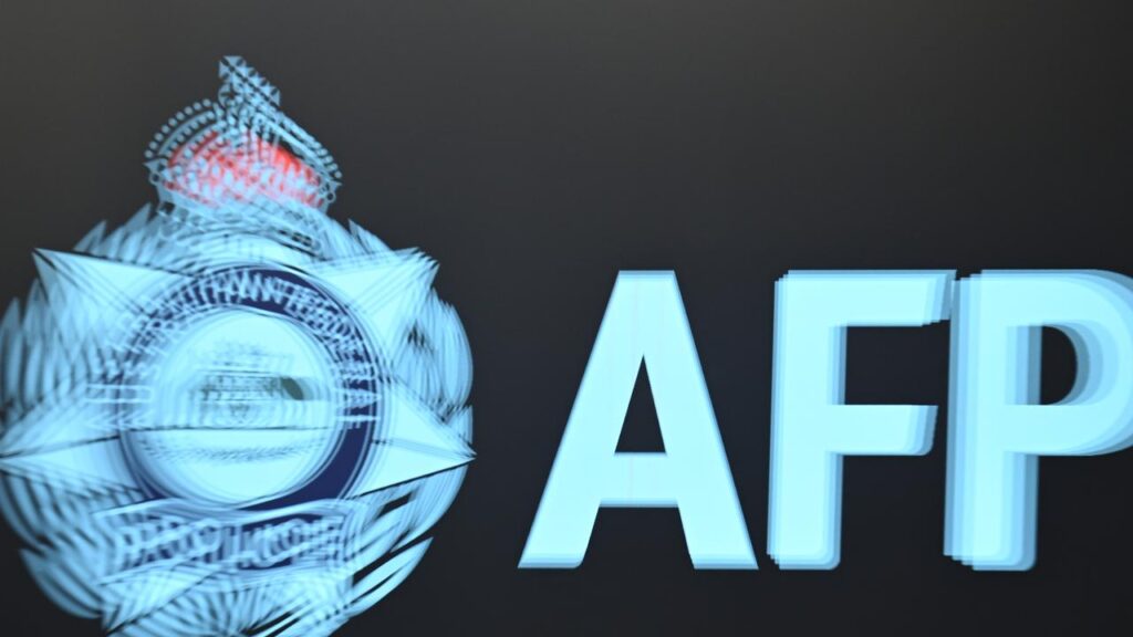 The AFP has charged three people with displaying a prohibited Nazi symbol.
