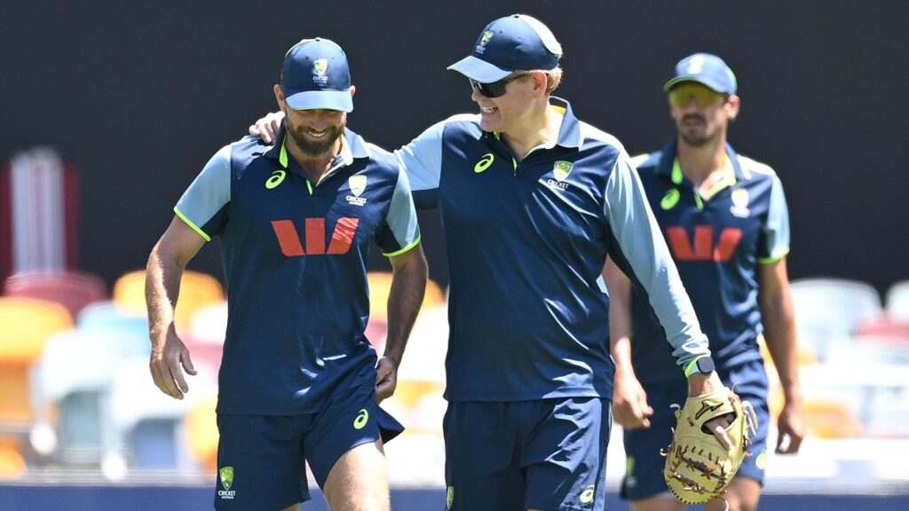 Michael Neser (l) will replace spinner Nathan Lyon in the second Test against England.
