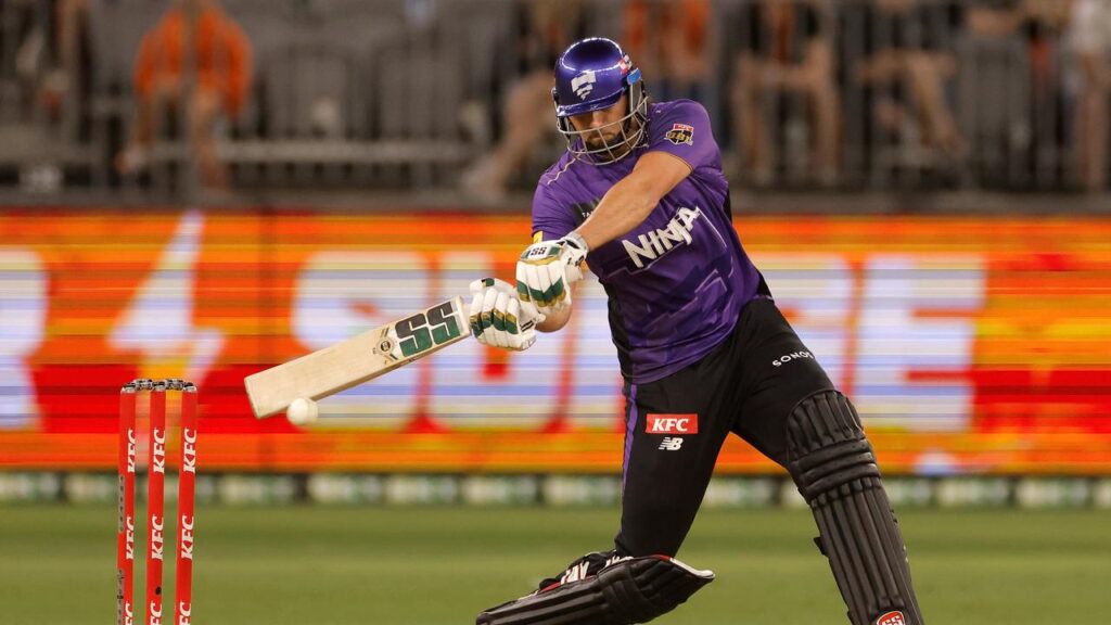 Tim David top scored with 42 in the Hurricanes’ BBL win over Scorchers before his hamstring setback.
