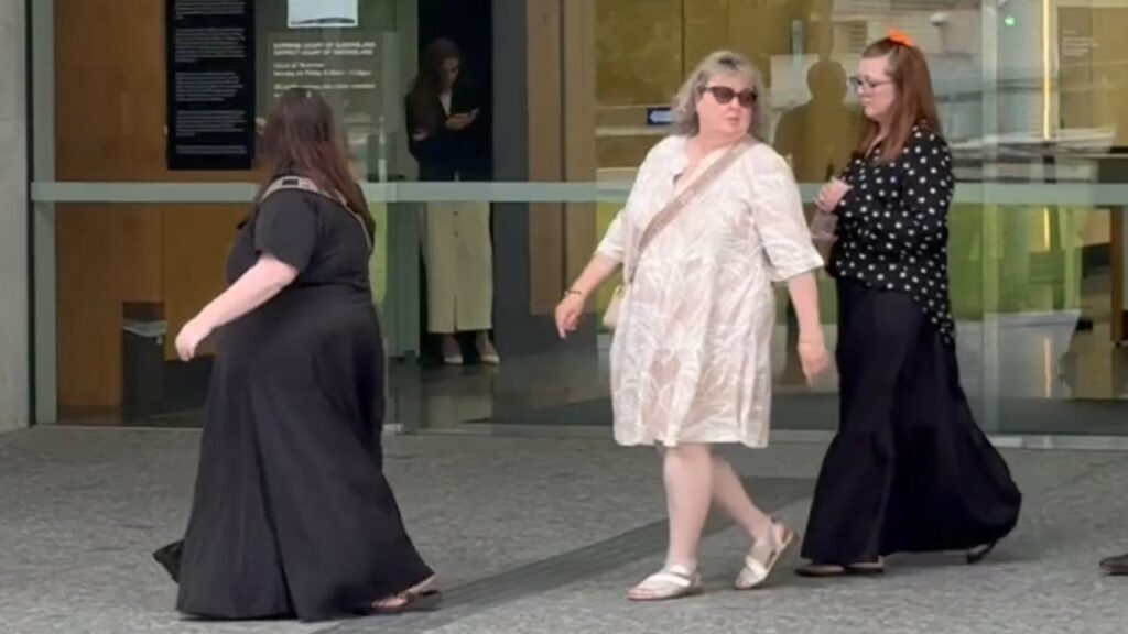Kerryn Grafton (centre) said her son’s killer had also destroyed her family’s lives.
