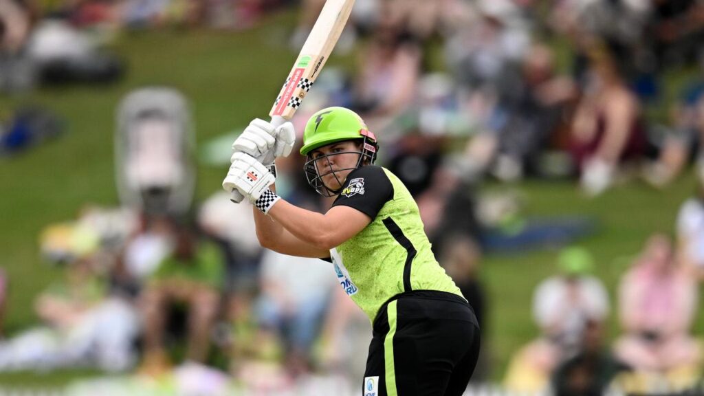 Georgia Voll is hoping to finish a disappointing Sydney Thunder WBBL season with a bang.
