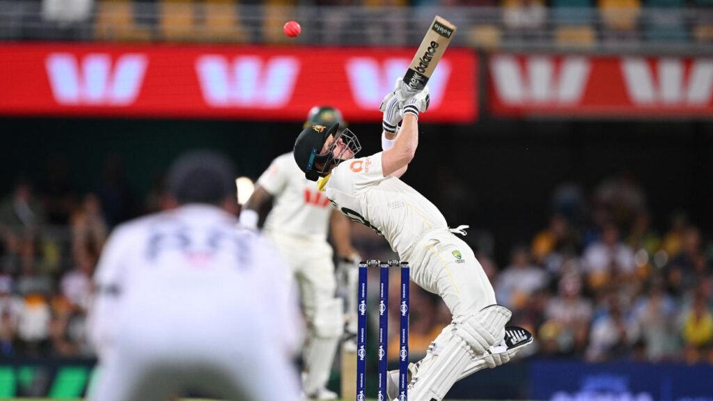 Steve Smith bossed Jofra Archer with shots like this six and with his words on day four in Brisbane.
