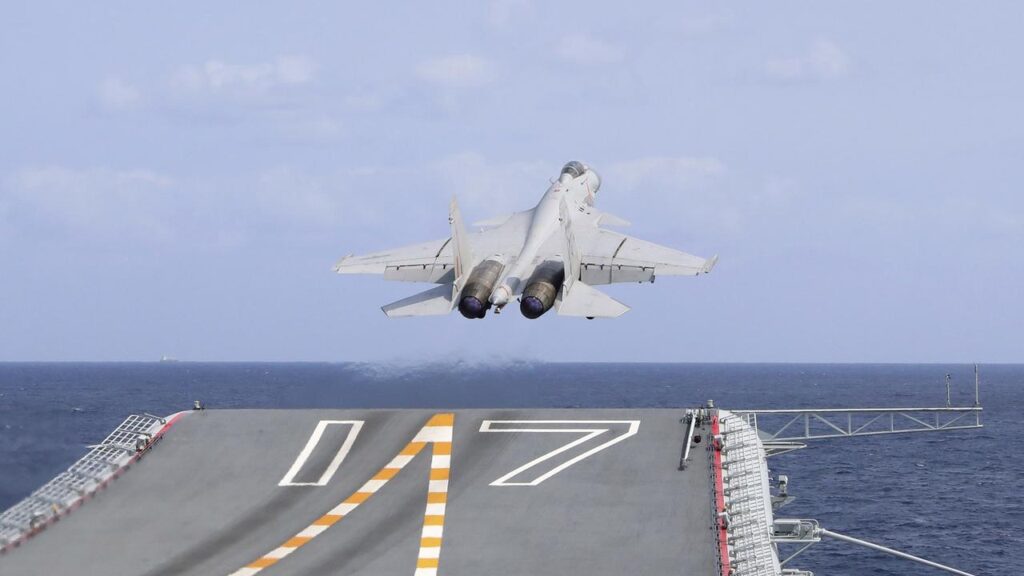 China’s military says live-firing exercises around Taiwan tested air and sea capabilities.
