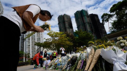 APTOPIX Hong Kong Fire