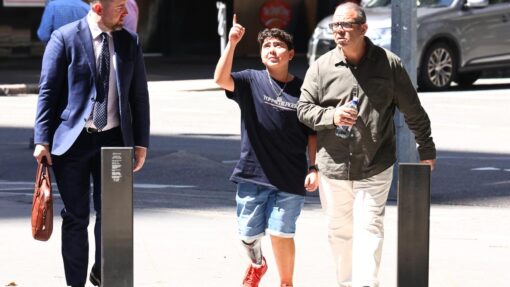 Brave boy who lost mum, leg attends chopper crash probe SEA WORLD HELICOPTER COLLISION INQUEST