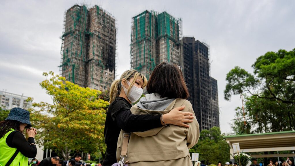 About 30 people were still missing following the deadly high-rise apartment fire in Hong Kong.
