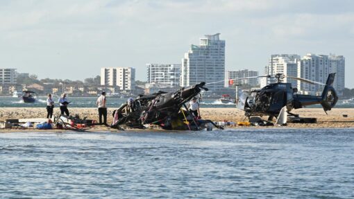 HELICOPTER COLLISION GOLD COAST