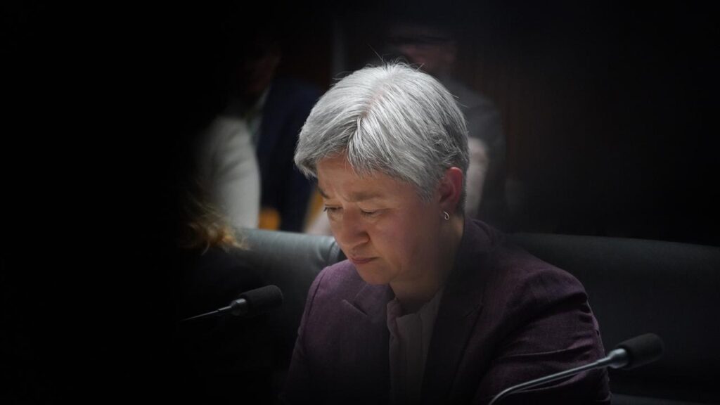 Penny Wong says she is “desperately sorry for what … the Jewish community have experienced”.
