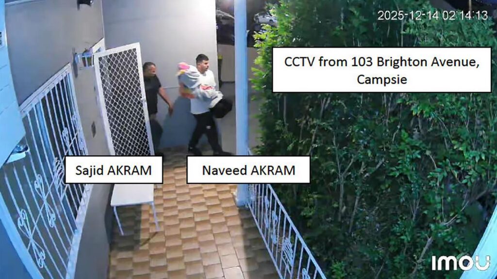 Police facts include images of Naveen Akram and his father’s movements the day of the attack. 
