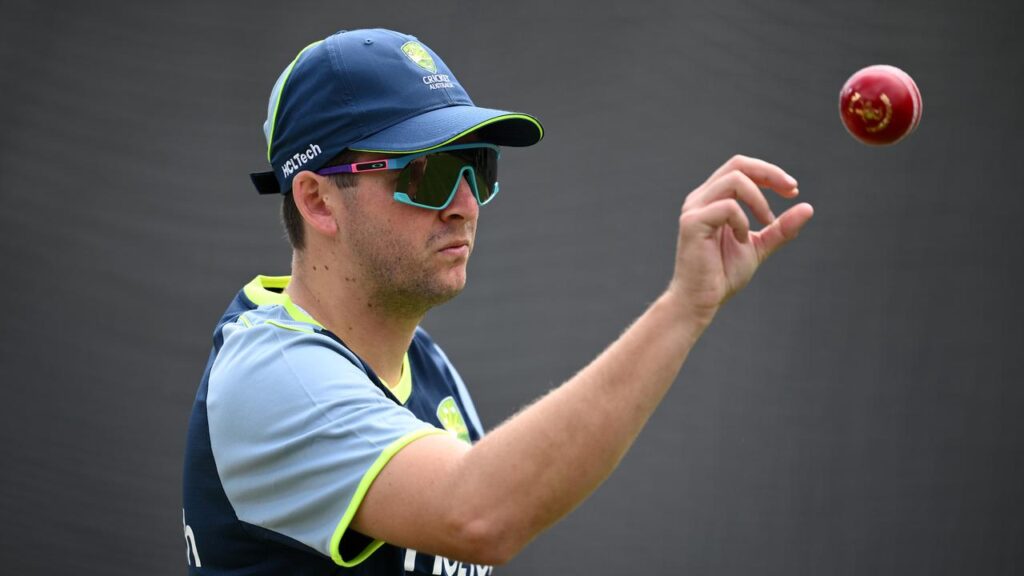 Jhye Richardson has been thrown the ball and asked to join Australia’s Test attack in the nets.
