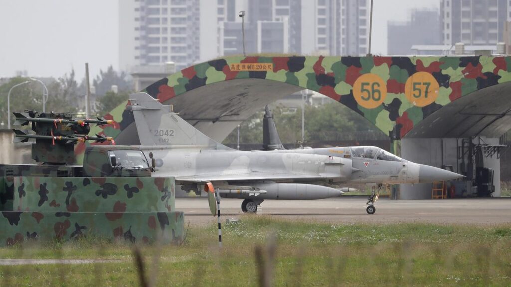 Taiwan is on alert after China fired dozens of rockets and sent ships and aircraft near the island.
