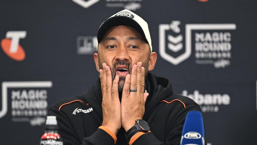 Wests Tigers coach Benji Marshall has been offered a new contract taking him up to 2030.
