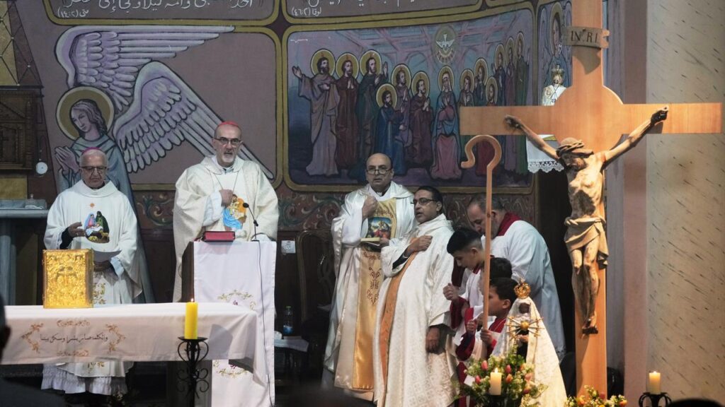 Cardinal Pierbattista Pizzaballa has celebrated a Mass at the Gaza Strip’s only Catholic church.
