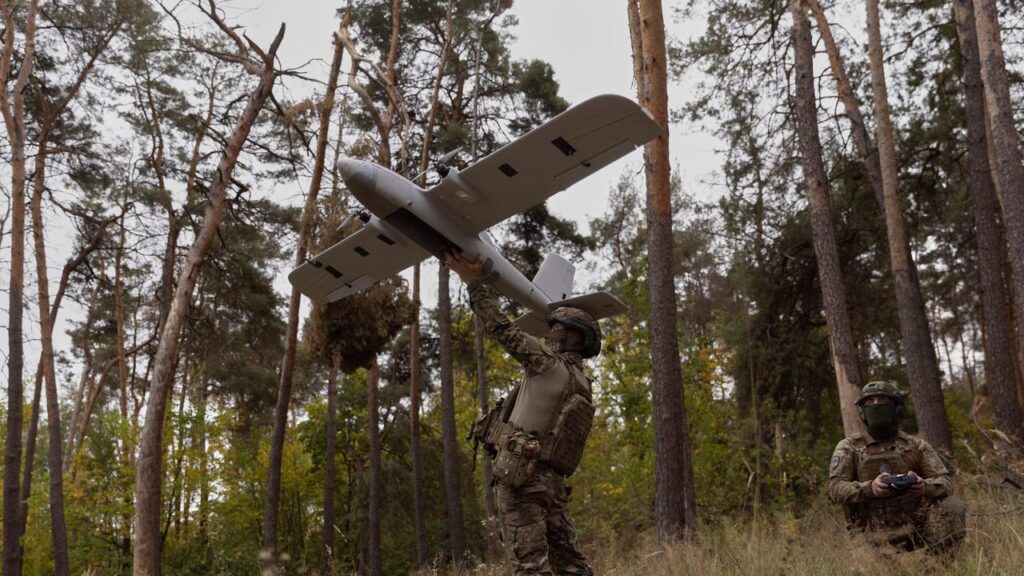 The ‌commander ​of Ukraine’s drone ‍forces says they have attacked two chemical ⁠plants in Russia.
