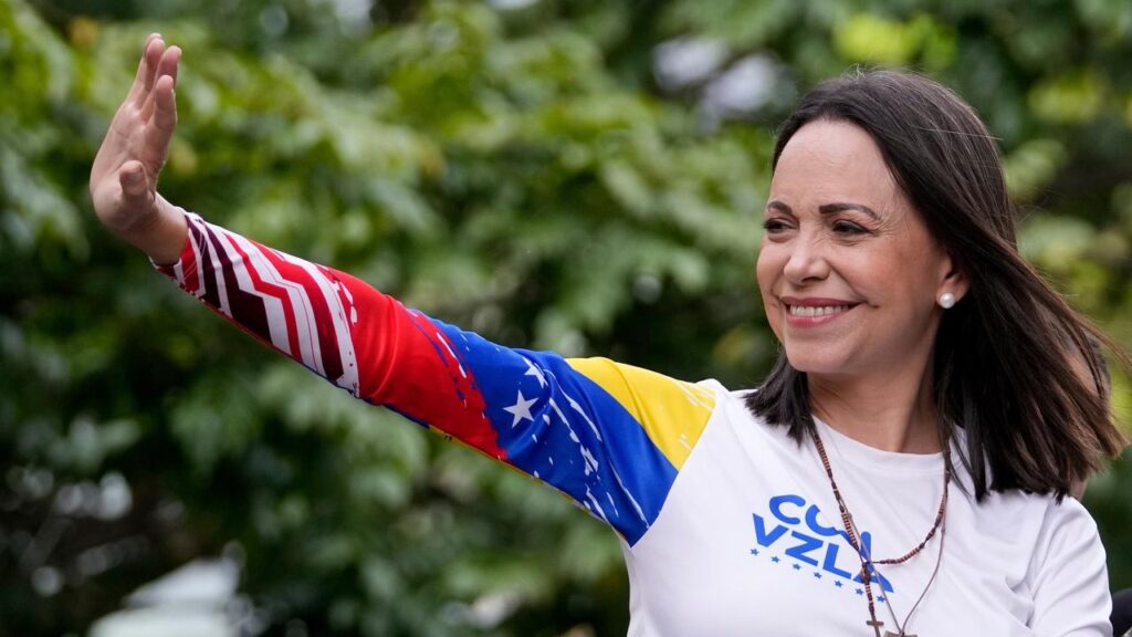 Maria Corina Machado was awarded the Nobel Peace Prize for her struggle for democracy in Venezuela.
