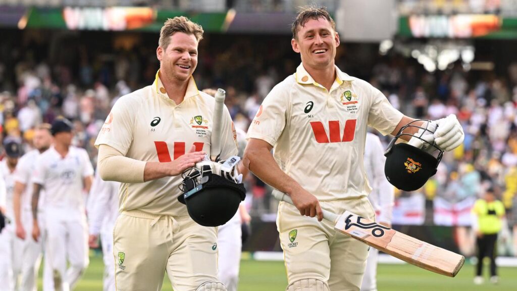 Steve Smith and Marnus Labuschagne were unbeaten in Australia’s victory in the first Test in Perth. 
