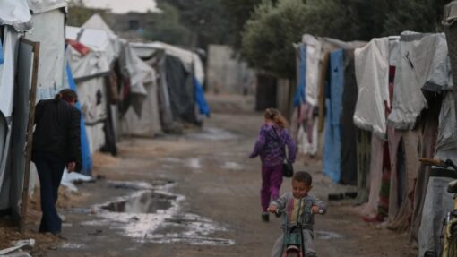 Wintry, wet Gaza awaits ceasefire progress Israel Palestinians Gaza