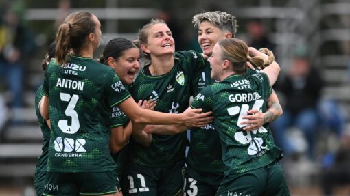 Canberra slay another giant to go top in A-League Women ALEAGUE CANBERRA GLORY WOMEN