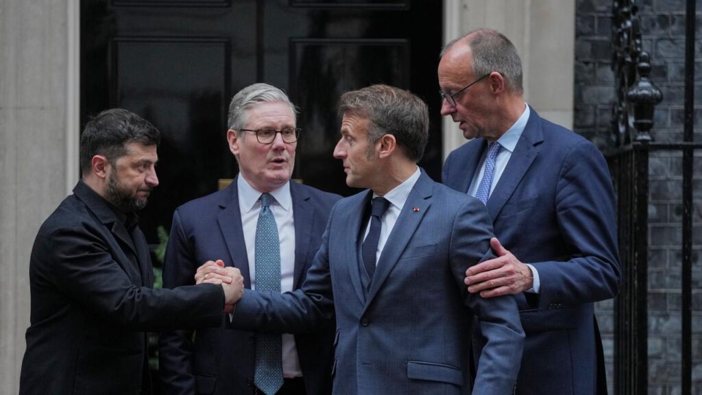 President Volodymyr Zelenskiy will talk to the leaders of Britain, France and Germany, among others.
