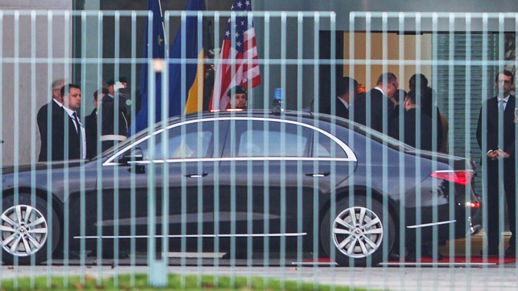 German Chancellor Friedrich Merz has welcomed Ukrainian President Volodymyr Zelenskiy in Berlin.
