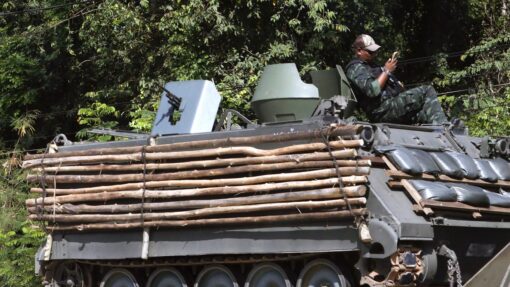 Thai and Cambodian troops clash