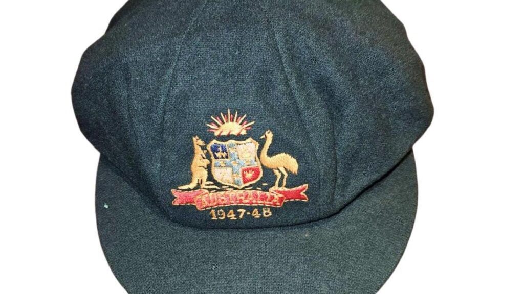 A “genuine piece of cricket history” – Don Bradman’s baggy green is going up for auction.
