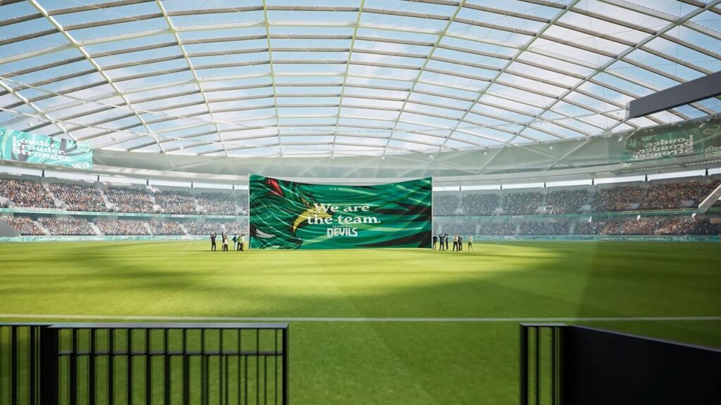 The proposed Hobart stadium in set to pass Tasmania’s parliament but opponents vow to fight on.
