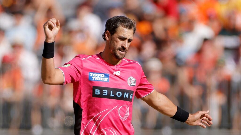 Mitch Starc is a doubt for Sixers’ challenger final after suffering a shoulder injury in Perth.
