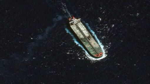 Seized Venezuelan tanker Skipper at sea