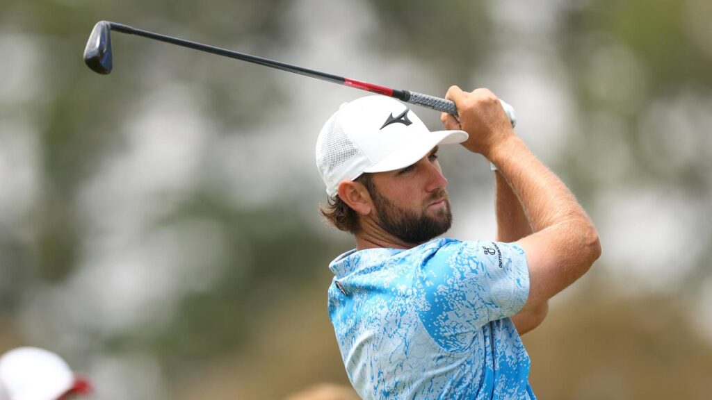Jordan Doull has hung tough to win the Webex Players Series Victoria in a playoff.
