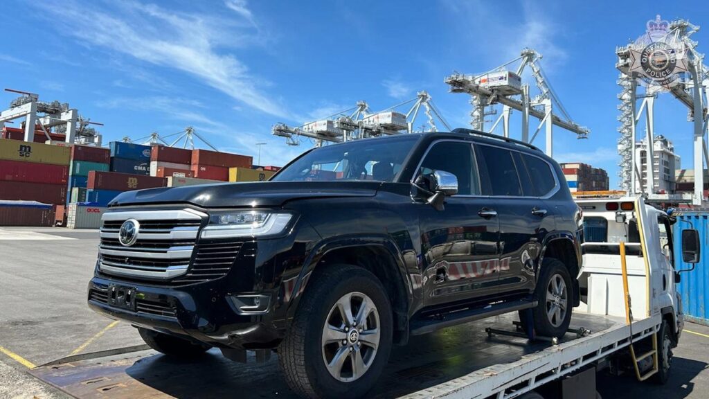 Police say they have busted a crime syndicate stealing and shipping Toyota vehicles overseas.
