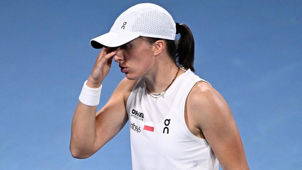 Out of sorts: Iga Swiatek will head to the Australian Open after two tough losses.
