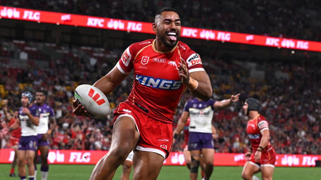 Connelly Lemuelu is determined to win a starting back-row spot in round one against South Sydney.
