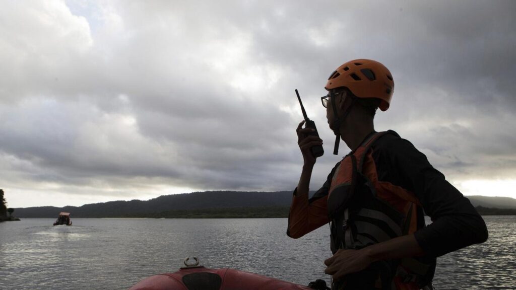 Indonesian rescue teams are searching for a surveillance plane that went missing with 11 on board.
