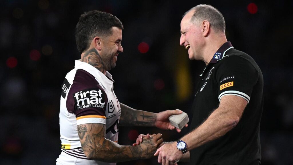 Brisbane’s former Bunnies Adam Reynolds and Michael Maguire will hunt another World Club Challenge.
