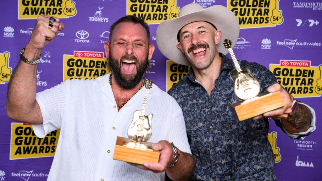 The Wolfe Brothers have stormed the Country Music Awards of Australia, winning five Golden Guitars.
